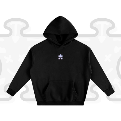 THREE FACES OVERSIZED & FLEECED HOODIE