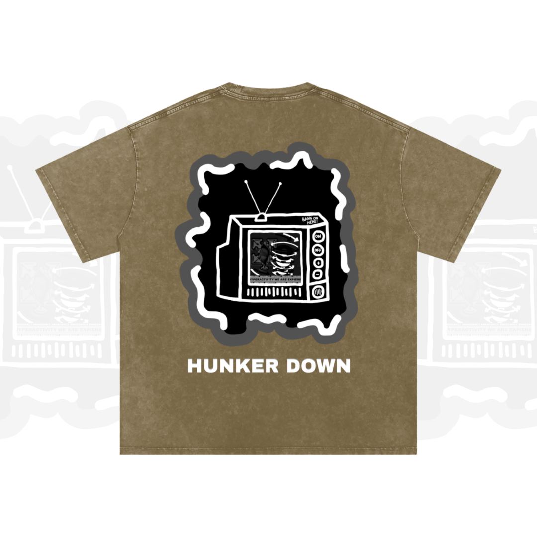 HUNKER DOWN OVERSIZED TEE