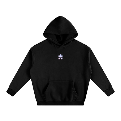 THREE FACES OVERSIZED & FLEECED HOODIE