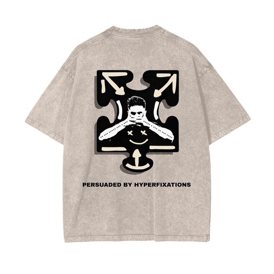 PERSUADED BY HYPERFIXATIONS INVERTED & OVERSIZED TEE